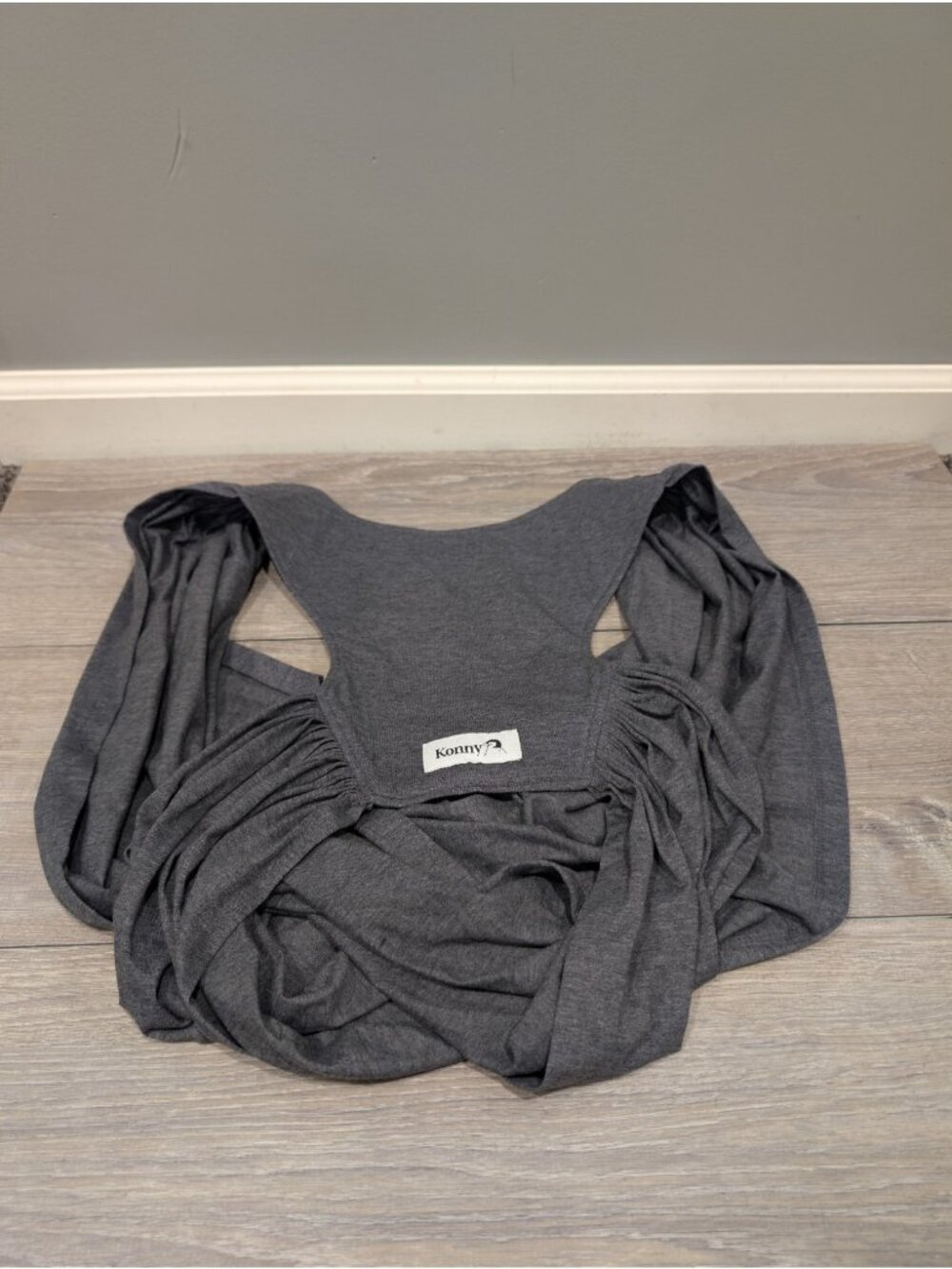 Konny Grey Baby Infant Sling Carrier Original Mesh Air Flow Back Stretch Large L